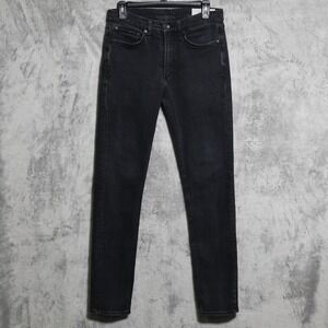 Rag & Bone Jeans Mens 30x31 Black Fit 2 Slim Denim Skinny Stretch Streetwear